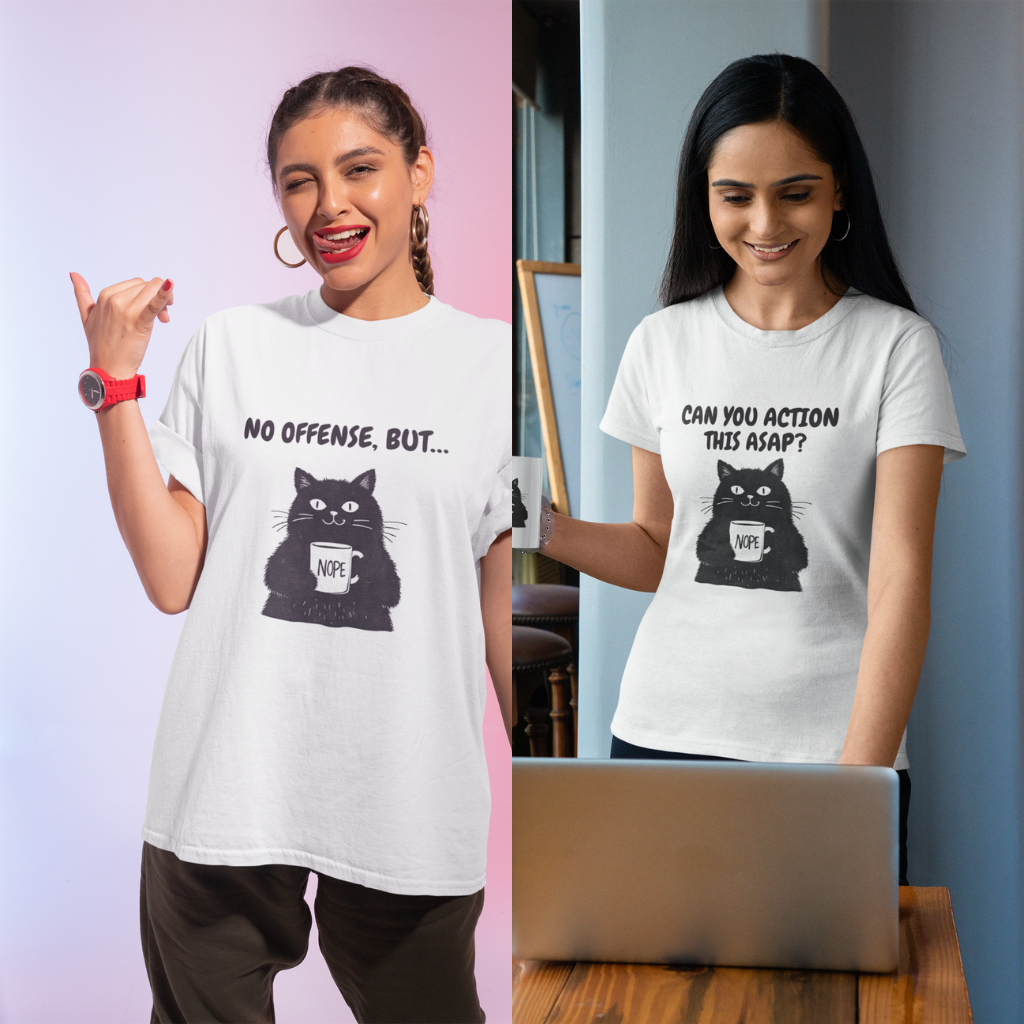 Trendy Graphic Tees by Cosmic Dots 