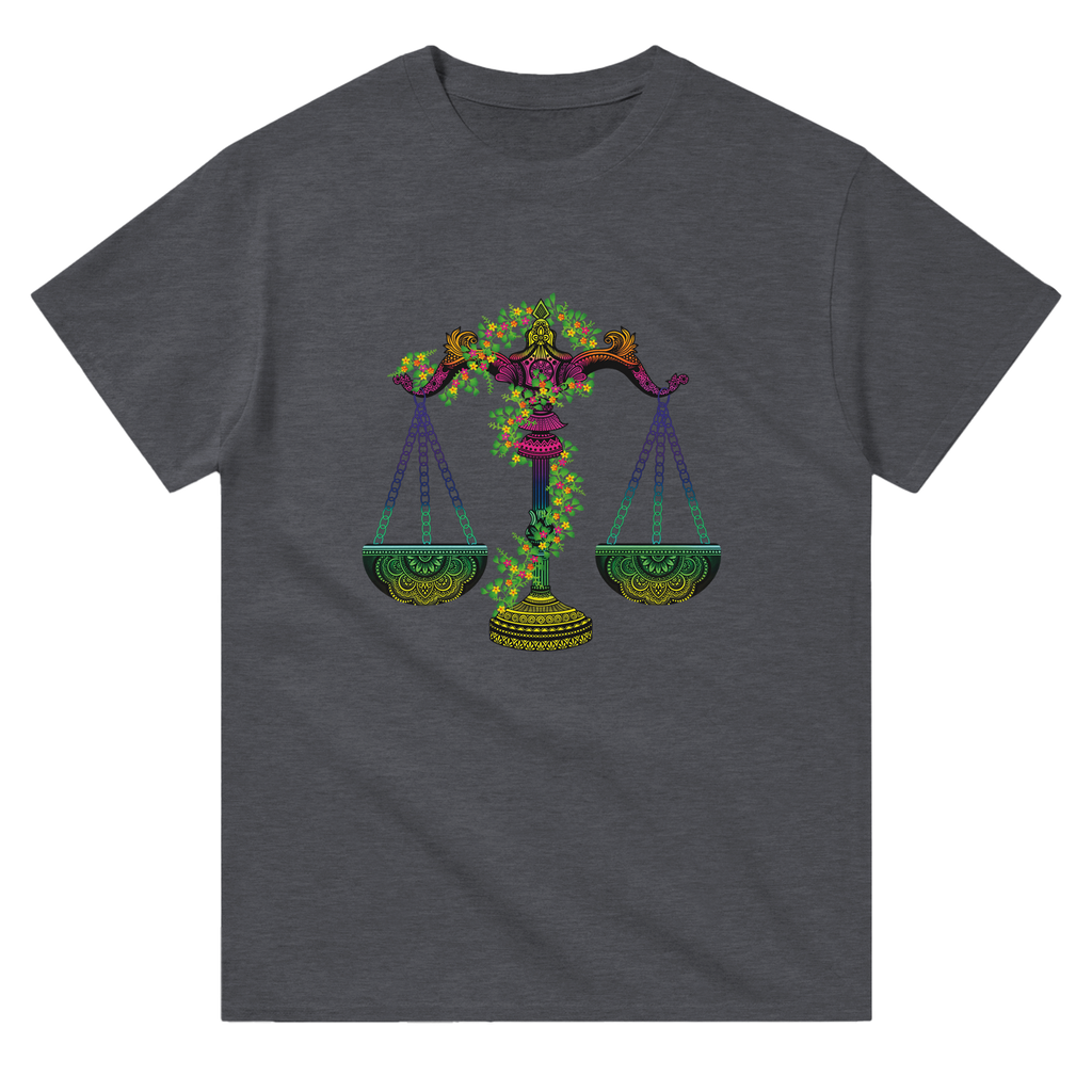 Image of Heather Graphic Tee with Libra Sign by AK Pattern Studio 