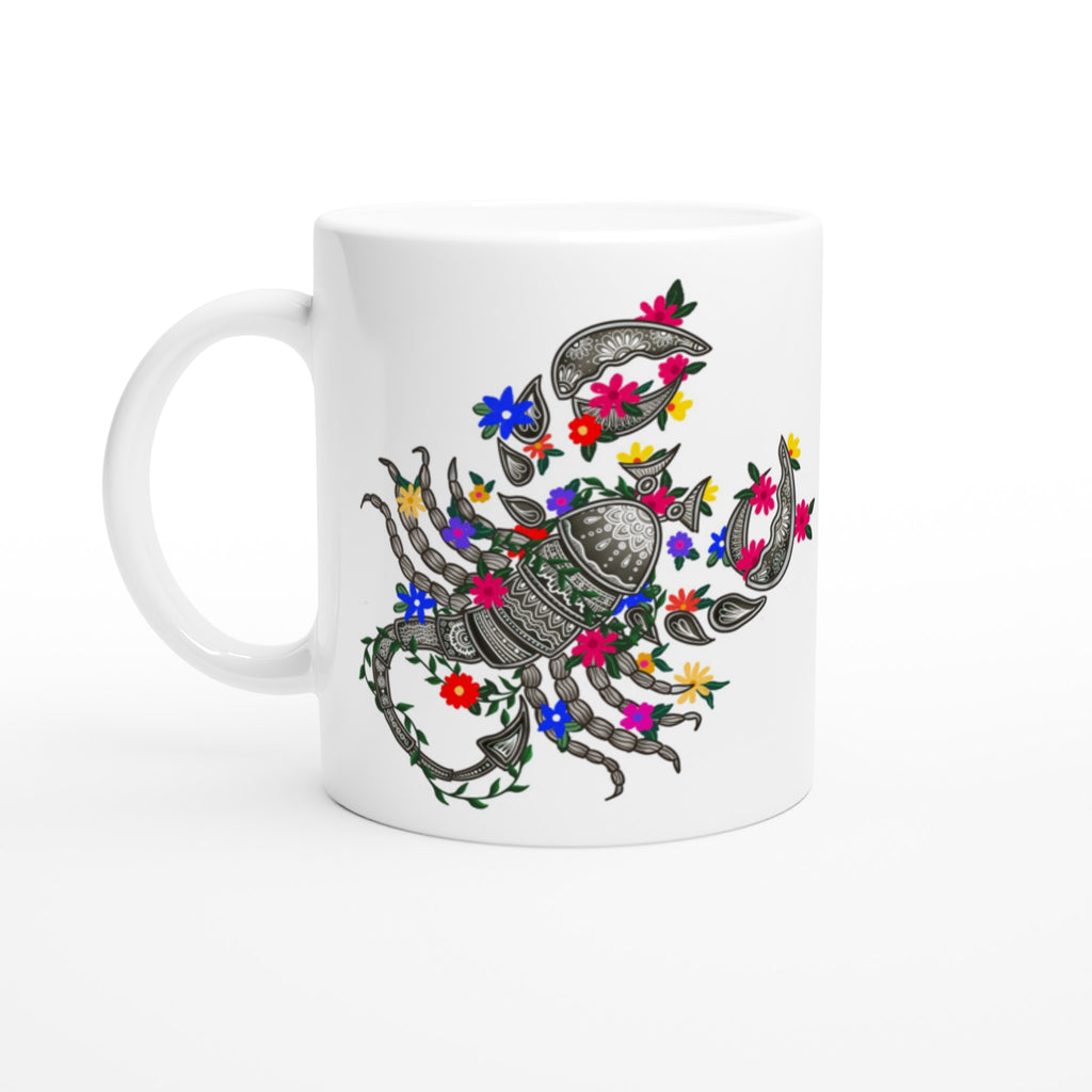 Image of Coffee Mug with unique design of Scorpio Sign 